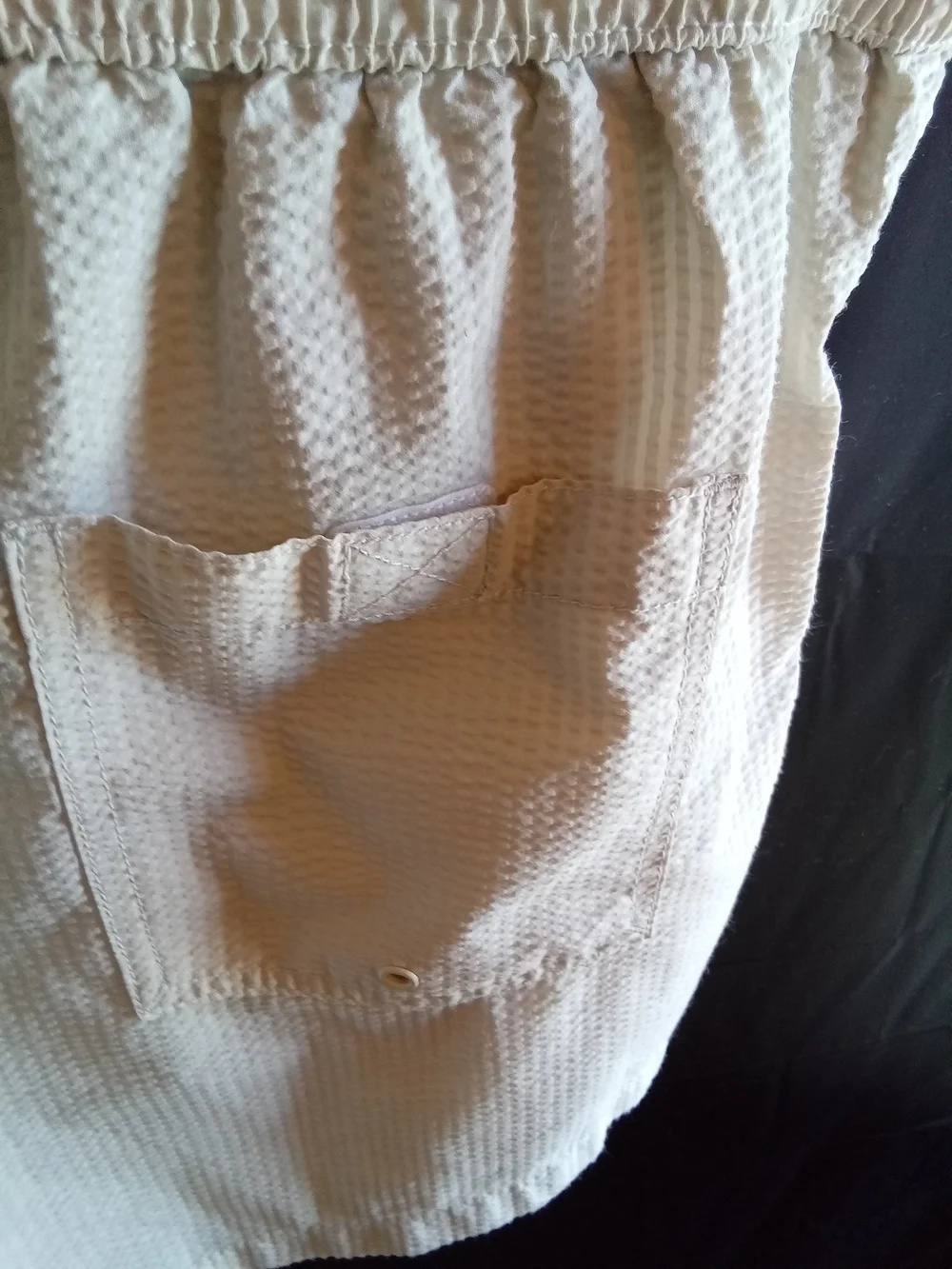 Zara‎ Light Beige Mens Drawstring Swim Shorts *read description
